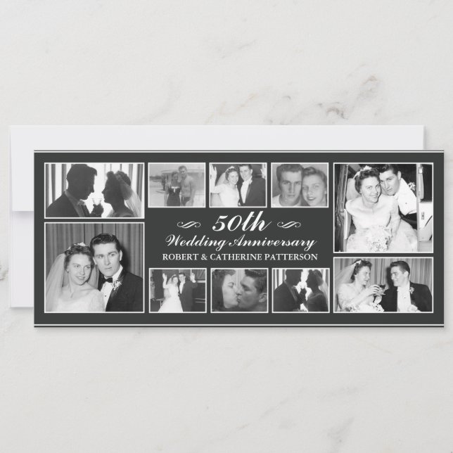 Invitación Fotomontaje 50° aniversario Boda (Anverso)