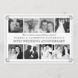 Invitación Fotomontaje 50° aniversario Boda