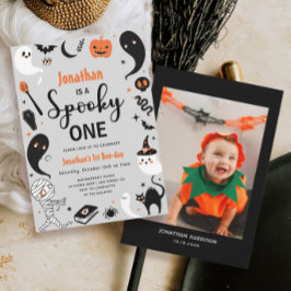 Invitación Fotomontaje de Halloween de un niño