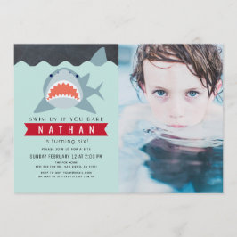Invitación Fotomontaje de piscina azul de la Marina de los Ti
