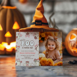 Invitación Fotomontaje del segundo cumpleaños de Halloween