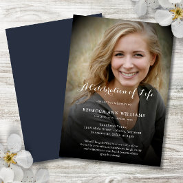Invitación Fotomontaje personalizado de Life Funeral Inv
