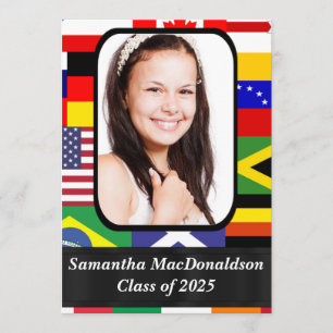 Invitación Fotorreportaje de banderas internacionales