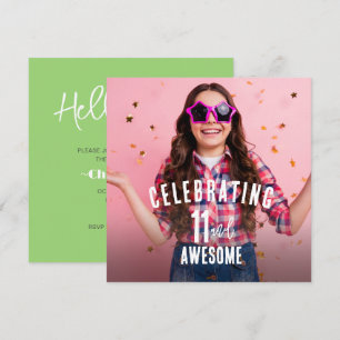 Invitación Fotos Cumpleaños Personalizado
