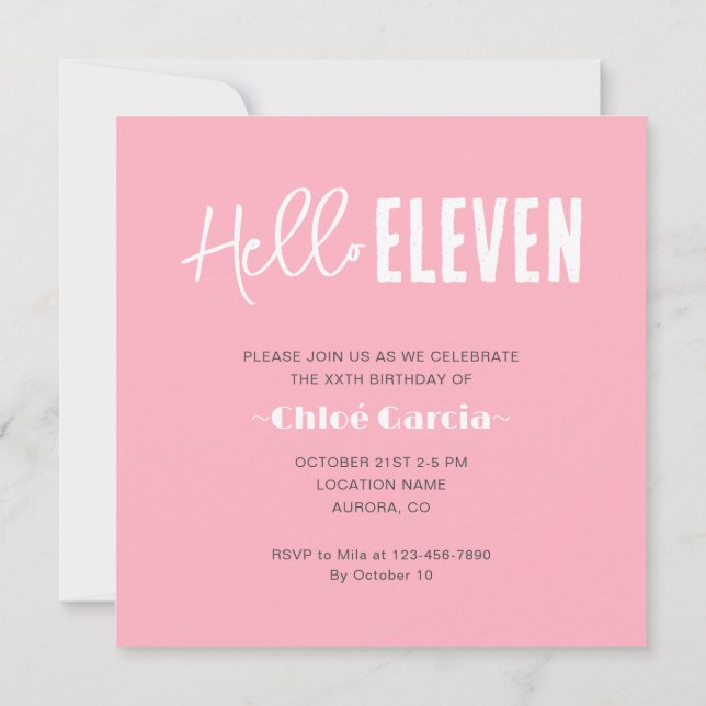 Invitación Fotos Cumpleaños Personalizado (Reverso)