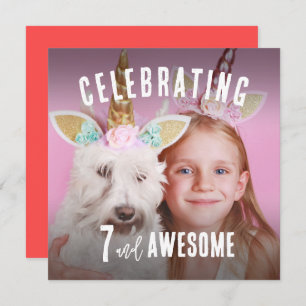 Invitación Fotos Cumpleaños Personalizado