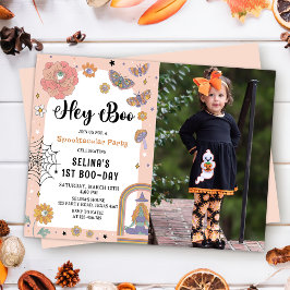 Invitación Fotos de cumpleaños de Fantasma Halloween en Spook