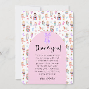 Invitación Fotos de cumpleaños de Nutcracker Gracias