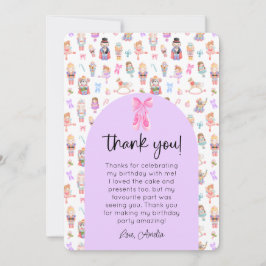 Invitación Fotos de cumpleaños de Nutcracker Gracias