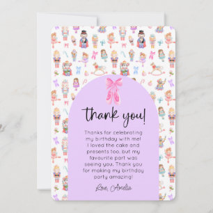 Invitación Fotos de cumpleaños de Nutcracker Gracias