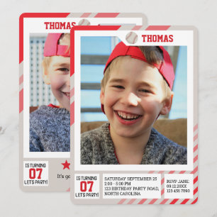 Invitación Fotos de Cumpleaños de Perfil de Intercambio de Bé