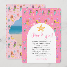 Invitación Fotos de cumpleaños de Sirena Gracias