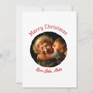 Invitación Fotos de la abuela de navidad