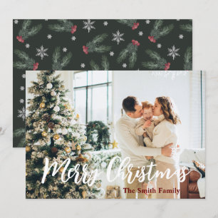 Invitación Fotos de la familia de navidad de Feliz Navidad Ta