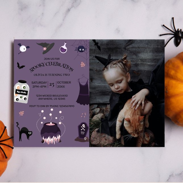 Invitación Fotos de la fiesta de cumpleaños de Halloween, bru (Subido por el creador)