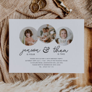 Invitación Fotos de la ronda de cumpleaños 3