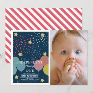 Invitación Fotos de Miss Pequeña Independiente de Fuegos Arti