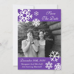 Invitación Fotos de múltiples copos de nieve para guardar la 