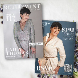 Invitación Fotos de portada de la revista personalizado Retir