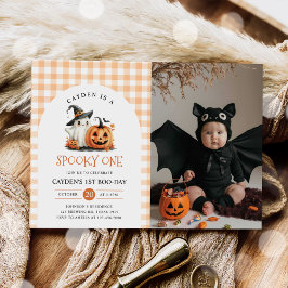 Invitación Fotos de primer cumpleaños de un fantasma de Hallo