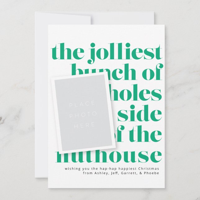 Invitación Fotos de retrato de tradición de feriado de Bunch  (Anverso)