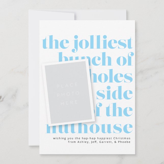 Invitación Fotos de retrato de tradición de feriado de Bunch  (Anverso)