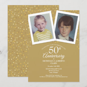 Invitación Fotos del 50 aniversario de oro de los Bodas en la