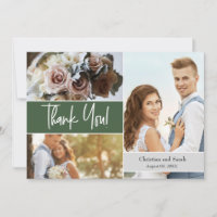 Fotos del Boda Verde personalizado Gracias