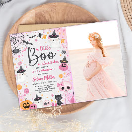 Invitación Fotos del Fiesta de Baby Shower Ghost de Halloween