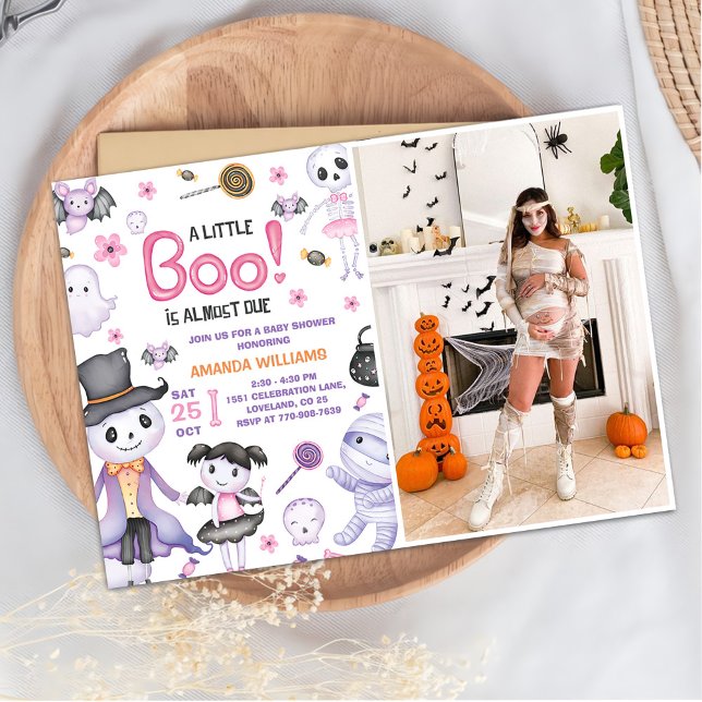 Invitación Fotos del Fiesta de Halloween Ghost Baby Shower (Subido por el creador)