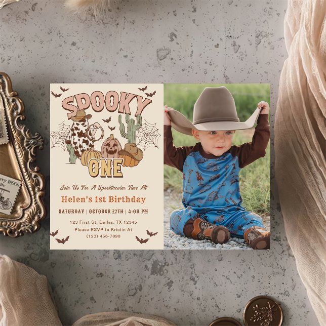 Invitación Fotos espeluznantes de un primer cumpleaños de Fie (Subido por el creador)