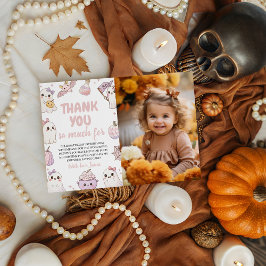 Invitación Fotos espeluznantes del primer cumpleaños gracias