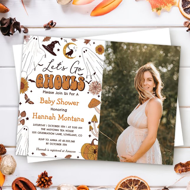 Invitación Fotos espulosas de Fiesta de Baby Shower en Hallow (Subido por el creador)