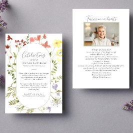 Invitación Fotos funerales de la celebración de la vida de Wi