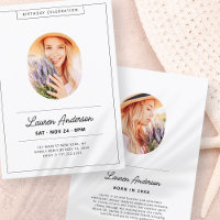 Fotos Minimalistas modernas simples Fiesta de cump