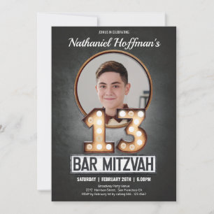 Invitación Fotos personalizadas de glamour de marquesina de B