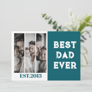 Invitación Fotos personalizadas de la mejor collage del papá 