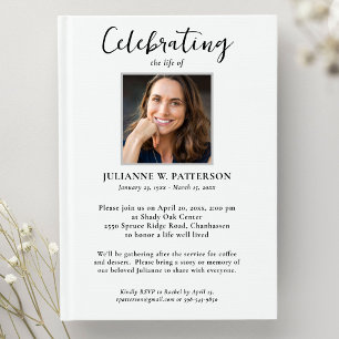 Invitación Fotos personalizadas, poema, texto de Celebración 