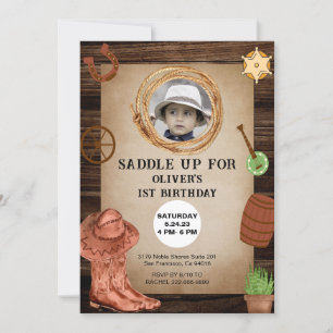 Invitación Fotos personalizados de Rodeo