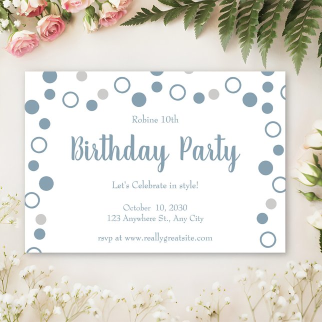 Invitación Fotos simples Cumpleaños Minimalista (Subido por el creador)