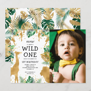 Invitación Fotosafari del Salvaje Cumpleaños 1