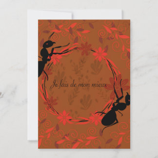 Invitación fourmi, affirmation positive ,phrase inspirante