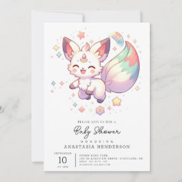 Invitación Fox Baby Shower encantada