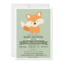 Fox de Bebé, Baby Shower de Woodland o Sprinkle