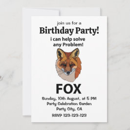Invitación Fox Puedo Ayudar A Resolver Cualquier Problema De 