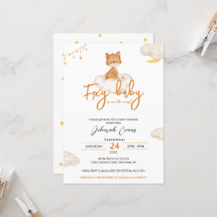 Invitación Foxy Baby Baby Shower