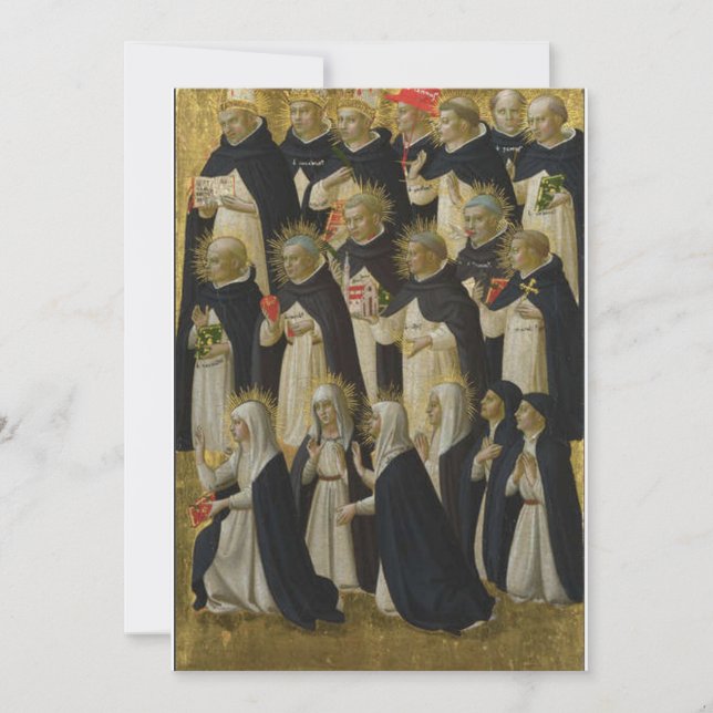 Invitación Fra Angelico - Bendición dominicana (Anverso)
