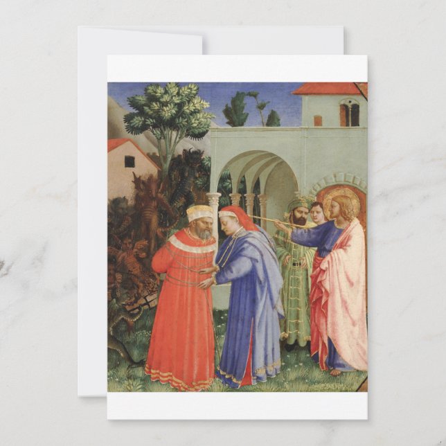 Invitación Fra Angelico - El Apóstol Santiago el Grande (Anverso)