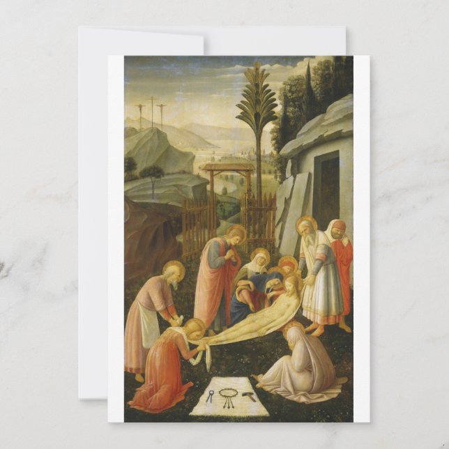 Invitación Fra Angelico - El Entombment of Christ (Anverso)