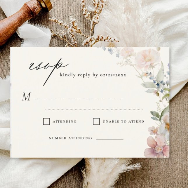 Invitación Fragmento silvestre Boda Jardín RSVP (Subido por el creador)